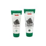 Buy Nature's Essence Anti Pollution Charcoal Face Scrub & Peel Off Mask Combo of 2 - Purplle