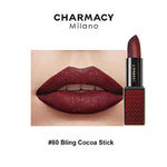 Buy Charmacy Milano Limited Edition Bling Lipstick, Cocoa Stick 80, 3.8 g - Purplle