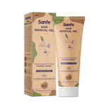 Buy Sanfe Hair Removal Gel for Women 100g with Aloe Vera & Coconut Extracts Painless Hair Removal Gel for sensitive skin (Multicolor) - Purplle