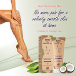 Buy Sanfe Hair Removal Gel for Women 100g with Aloe Vera & Coconut Extracts Painless Hair Removal Gel for sensitive skin (Multicolor) - Purplle