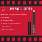 Buy Colorbar Cosmetics Definer Lip Liner Mini-Clear Red - Purplle