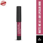 Buy Colorbar Cosmetics Matte Me As I Am Lipcolor Mini-Devilry - Purplle