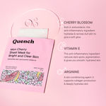Buy Quench Botanics Cherry Blossom Sheet Mask For Bright & Clear Skin With Pearl Extracts (Pack Of 1) - Purplle
