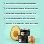 Buy Quench Vitamin E Deep Cleansing Clay Mask With Avocado, Removes Impurities & Refines Pores - 50ml - Purplle