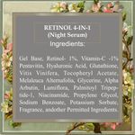 Buy LUXURI Retinol 4-In-1 Face Serum, Serum for Anti Aging, Night Face Serum with Retinol & Glutathione, Hyaluronic, Vitamin C - 30 ml, Small - Purplle