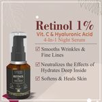 Buy LUXURI Retinol 4-In-1 Face Serum, Serum for Anti Aging, Night Face Serum with Retinol & Glutathione, Hyaluronic, Vitamin C - 30 ml, Small - Purplle