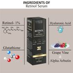 Buy LUXURI Retinol 4-In-1 Face Serum, Serum for Anti Aging, Night Face Serum with Retinol & Glutathione, Hyaluronic, Vitamin C - 30 ml, Small - Purplle