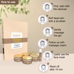 Buy Aryanveda De-Tan Facial Kit, A Complete Solution with 6 Step Regimen for All Skin Types Tanend Facial Kit, 260 gm - Purplle
