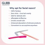 Buy GUBB Face & Eyebrow Razor For Women, Safe & Painless Hair Removal - 3 Foldable Facial Razors - Purplle