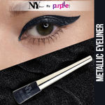 Buy NY Bae Metallic Eyeliner - Blue Bonanza 03 (4.5 ml) | Metallic Glitter Finish | Super Pigmented | Quick Drying | Smudgeproof | Water Resistant - Purplle
