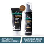 Buy mCaffeine Acne and Pimples Controlling Face Wash & Face Scrub Combo | Cappuccino Coffee Facial Kit Pack of 2 (150ml) | Kills 99.9% Acne Causing Germs 150 ml - Purplle