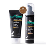 Buy mCaffeine Acne and Pimples Controlling Face Wash & Face Scrub Combo | Cappuccino Coffee Facial Kit Pack of 2 (150ml) | Kills 99.9% Acne Causing Germs 150 ml - Purplle