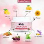 Buy Globus Naturals Crack Cream For Dry Cracked Heels & Feet | Enriched With Aloevera | Rose|Almonds |Lavender 100 Gm - Purplle