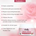 Buy Globus Naturals Crack Cream For Dry Cracked Heels & Feet | Enriched With Aloevera | Rose|Almonds |Lavender 100 Gm - Purplle