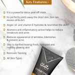 Buy Globus Naturals Charcoal Peel Off Mask Enriched With Vitamin-E And Argan Oil 100 G (Pack Of 3) - Purplle