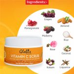Buy Globus Naturals Vitamin-C Brightening Scrub Enriched With Pearl|Kokum|Almond|Aloevera|Niacinamide Scrub (50 gm) - Purplle