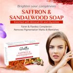Buy Globus Naturals Saffron & Sandalwood Soap Enriched With Almond Oil And Glycerine 100Gm (Pack Of 4) - Purplle