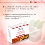 Buy Globus Naturals Saffron & Sandalwood Soap Enriched With Almond Oil And Glycerine 100Gm (Pack Of 4) - Purplle