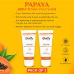 Buy Globus Naturals Papaya Brightening Face Wash, 100Gm (Pack Of 2) - Purplle
