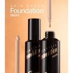Buy Me-Now Pack of Skin Maker Foundation Drops(30g) and Creme Puff 4D Pressed Compact Powder - Purplle