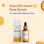 Buy Sirona 20% Vitamin C Face Serum for Men & Women – 30 ml for Repair Skin Damage, Heals Dark Spots & Makes Skin Radiant | with Niacinamide, Gotu Kala & Tasmanian Pepper Fruit - Purplle