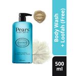 Buy Pears 98% Pure Glycerin With Mint Extracts Body Wash,100% Soap Free,500ml (Free Loofah) - Purplle