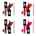 Buy C2P Pro Epic Matte 4 in 1 Liquid Lipstick Combo Set (Pack Of 4) - Purplle