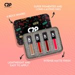 Buy C2P Pro Epic Matte 4 in 1 Liquid Lipstick Combo Set (Pack Of 4) - Purplle