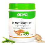 Buy OZiva Organic Plant Protein (30 gm Vegan Protein - Pea protein Isolate, Brown Rice Protein & Quinoa, Soy free) for Everyday Fitness, Unflavored, 1 kg - Purplle