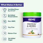 Buy OZiva Protein & Herbs, Men (23 gm Whey Protein, 5.5g BCAA & Ayurvedic herbs like Ashwagandha, Chlorella & Musli) for Better Stamina & Lean Muscles,Banana Caramel - Purplle