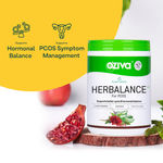 Buy OZiva Plant based HerBalance for PCOS, with Myo-Inositol, ChasteBerry, Shatavari for Hormonal Balance (250 g) - Purplle