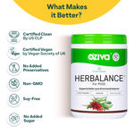 Buy OZiva Plant based HerBalance for PCOS, with Myo-Inositol, ChasteBerry, Shatavari for Hormonal Balance (250 g) - Purplle