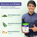 Buy OZiva Protein & Herbs, Men (23g Whey Protein, 5.5g BCAA & Ayurvedic herbs like Ashwagandha, Chlorella & Musli) for Better Stamina & Lean Muscles, Chocolate, 500g - Purplle