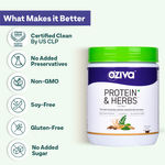 Buy OZiva Protein & Herbs, Men (23g Whey Protein, 5.5g BCAA & Ayurvedic herbs like Ashwagandha, Chlorella & Musli) for Better Stamina & Lean Muscles, Chocolate, 500g - Purplle