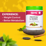 Buy OZiva Protein & Herbs, Women, (Natural Protein Powder with Ayurvedic Herbs like Shatavari, Curcumin & Multivitamins) for Better Metabolism, Skin & Hair, Vanilla Almond, 500g - Purplle