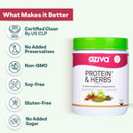 Buy OZiva Protein & Herbs, Women, (Natural Protein Powder with Ayurvedic Herbs like Shatavari, Curcumin & Multivitamins) for Better Metabolism, Skin & Hair, Vanilla Almond, 500g - Purplle