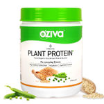 Buy OZiva Organic Plant Protein (30g Vegan Protein - Pea protein Isolate, Brown Rice Protein & Quinoa, Soy free) for Everyday Fitness, Unflavored, 500 gm - Purplle