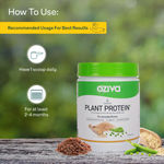 Buy OZiva Organic Plant Protein (30g Vegan Protein - Pea protein Isolate, Brown Rice Protein & Quinoa, Soy free) for Everyday Fitness, Unflavored, 500 gm - Purplle