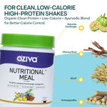 Buy OZiva Nutritional Meal for Men (High in Protein with Ayurvedic Herbs like Ashwagandha, Ginseng, Flax Seeds, Pomegranate, Musli & Barley Grass) for Weight Management,Chocolate,1kg - Purplle