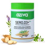 Buy OZiva Sero.D3+ (Serotonin boosters with Vitamin D3, Brahmi & Ginseng Extract) for Stress & Anxiety Relief, 60 Veg Capsules - Purplle