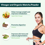 Buy OZiva Plant Based ACV Matcha (Apple Cider Vinegar with the Mother and Matcha Tea) for Weight Management, Metabolism & Gut Health - Purplle