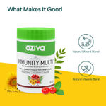 Buy OZiva Plant Based Immunity Multi with Multivitamins A, C, D3, E, Minerals Iron, Zinc, Guava Leaf & Curry Leaf extracts, to boost immunity, - Purplle