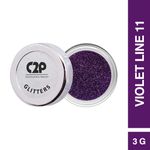 Buy C2P Pro Uptown Eyeshadow Loose Glitters - Violet Line 11 - Purplle