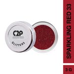 Buy C2P Pro Uptown Eyeshadow Loose Glitters - Sparkling Red 33 - Purplle