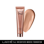 Buy Lakme 9 To 5 Weightless Mousse Foundation - Bronzed Glow (25 g) - Purplle