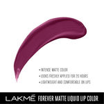 Buy Lakme Forever Matte Liquid Lip Colour, Wine Glow (5.6 ml) - Purplle