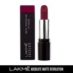 Buy Lakme Absolute Matte Revolution Lip Color - Burgundy Blast 502 (3.5 gm) - Purplle