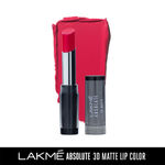 Buy Lakme Absolute 3D Lipstick, Romeo Red (3.6 gm) - Purplle