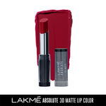 Buy Lakme Absolute 3D Lipstick, Maroon Magic (3.6 g) - Purplle