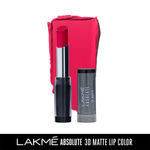 Buy Lakme Absolute 3D Lipstick, Pink Passion (3.6 gm) - Purplle